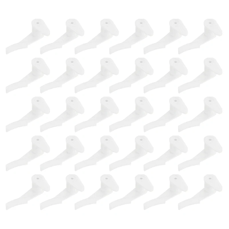 Ceiling Lamps Clips, 30 Pack Mounting Bracket Holder LED Ceiling Lamp Shade Fixed Clips Buckle Light Fixture Accessories, White