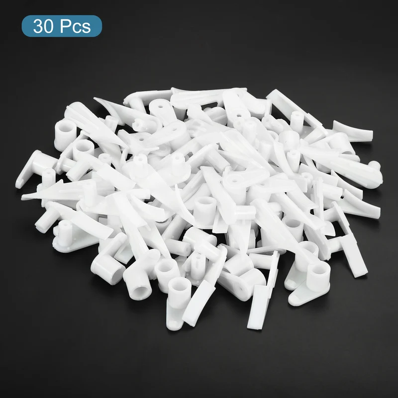 Ceiling Lamps Clips, 30 Pack Mounting Bracket Holder LED Ceiling Lamp Shade Fixed Clips Buckle Light Fixture Accessories, White