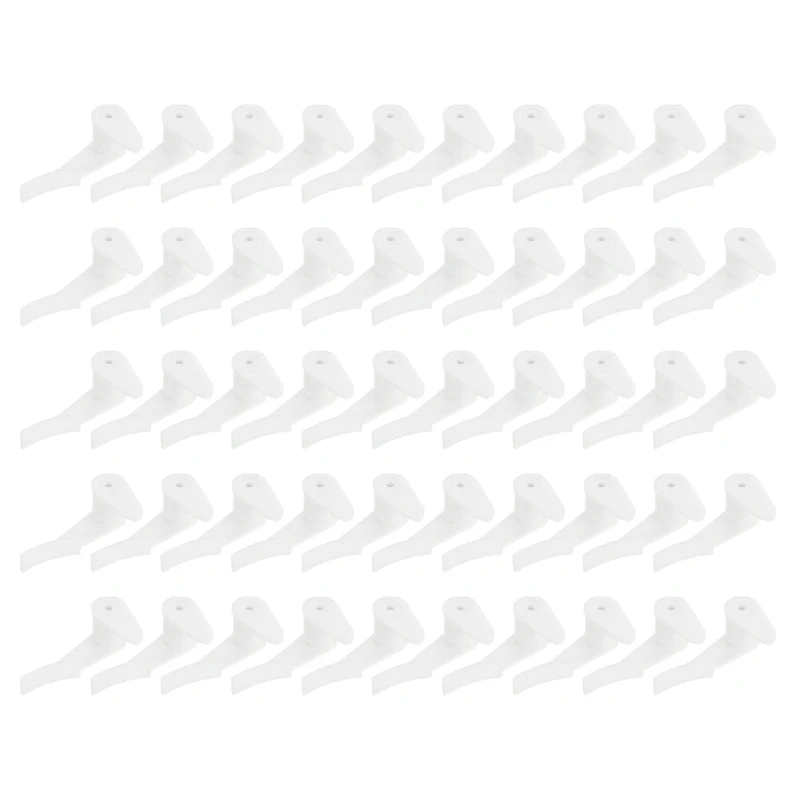 Ceiling Lamps Clips, 50 Pack Mounting Bracket Holder LED Ceiling Lamp Shade Fixed Clips Buckle Light Fixture Accessories, White