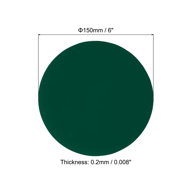 30pcs 6" Round Floor Sticker Spot Marker Adhesive Vinyl Line Up Sign Dark Green