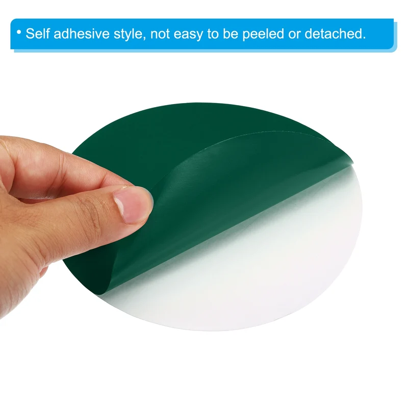 30pcs 6" Round Floor Sticker Spot Marker Adhesive Vinyl Line Up Sign Dark Green