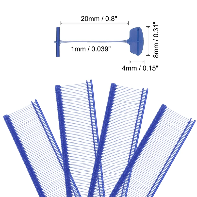 5000pcs 0.8" Micro Tagging Gun Fasteners, Tagging Barbs Attachment, Dark Blue