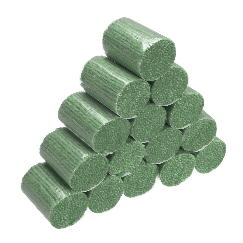 15 Rolls Latch Hook Yarn, 3mm Dark Green Latch Hook Kit Yarn Precut Hook Rugs