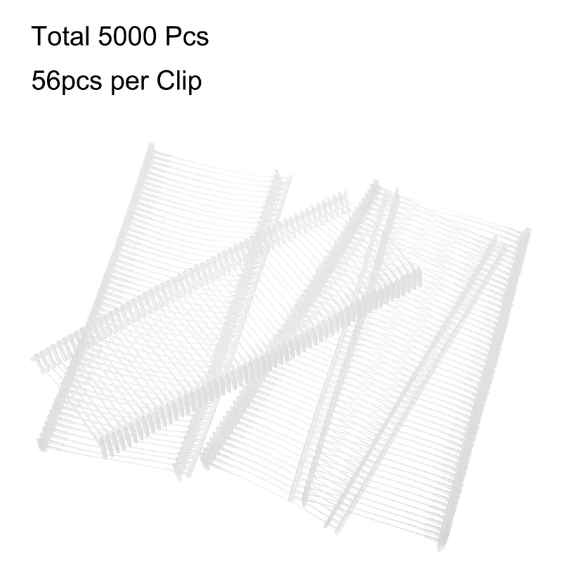 5000pcs 35mm Tag Pins Tagging Barbs Fasteners Tag Attachments for Clothes White