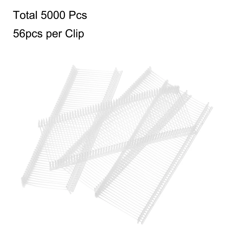 5000pcs 30mm Tag Pins Tagging Barbs Fasteners Tag Attachments for Clothes White
