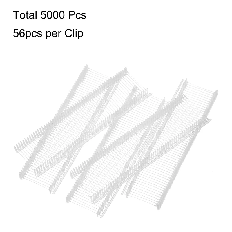 5000pcs 20mm Tag Pins Tagging Barbs Fasteners Tag Attachments for Clothes White