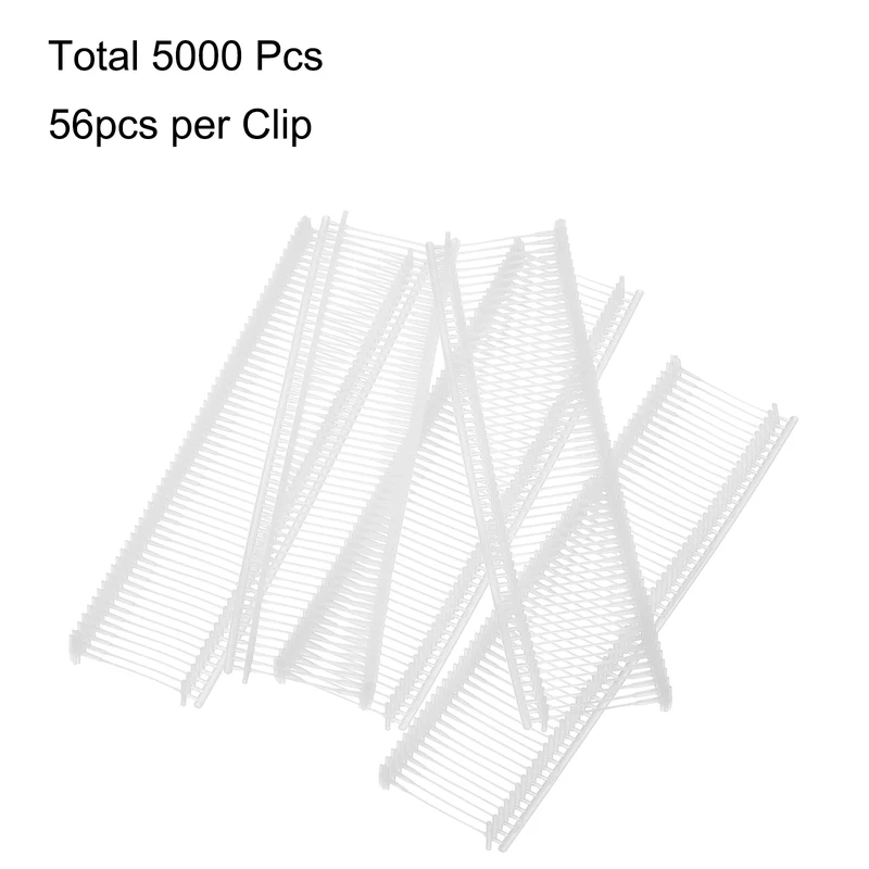 5000pcs 18mm Tag Pins Tagging Barbs Fasteners Tag Attachments for Clothes White