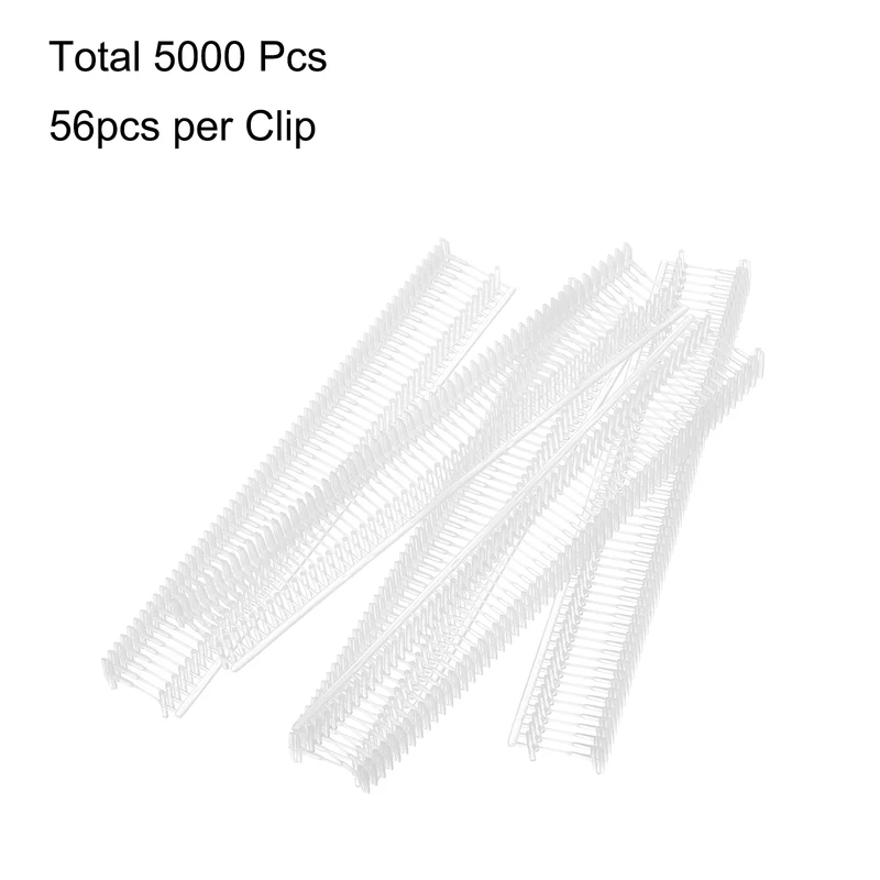 5000pcs 8mm Tag Pins Tagging Barbs Fasteners Tag Attachments for Clothes Clear