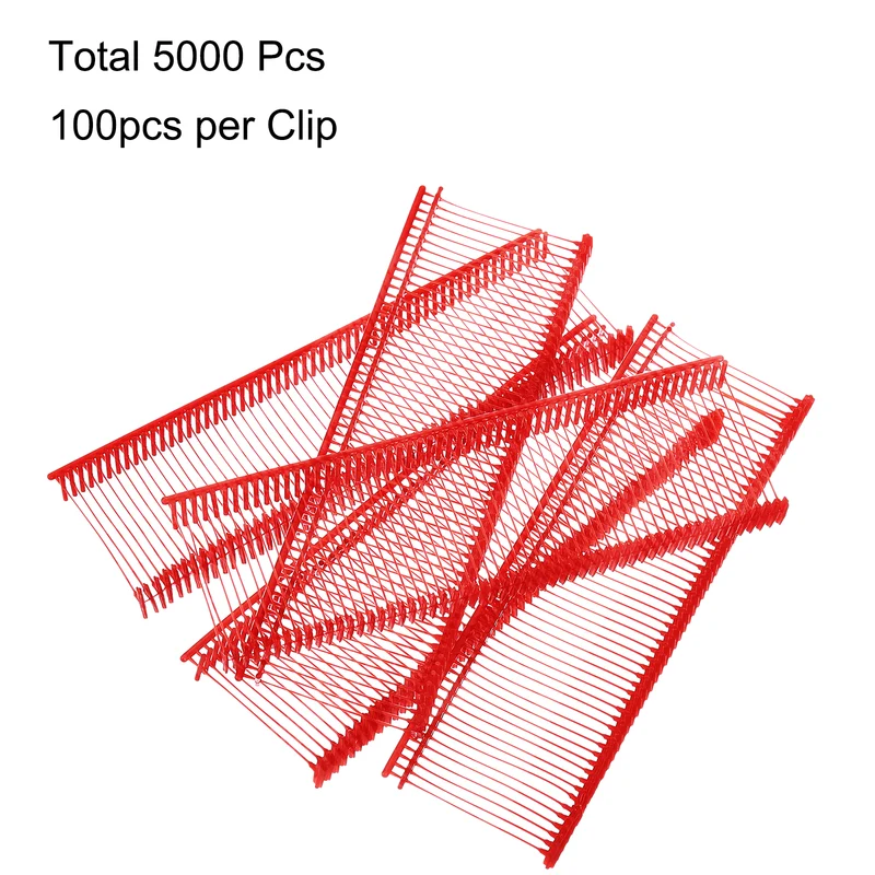 5000pcs 25mm Tag Pins Tagging Barbs Fasteners Tag Attachments for Clothes Red