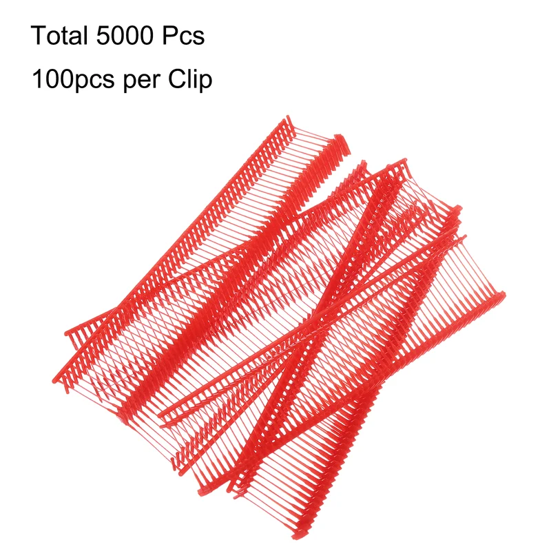 5000pcs 15mm Tag Pins Tagging Barbs Fasteners Tag Attachments for Clothes Red