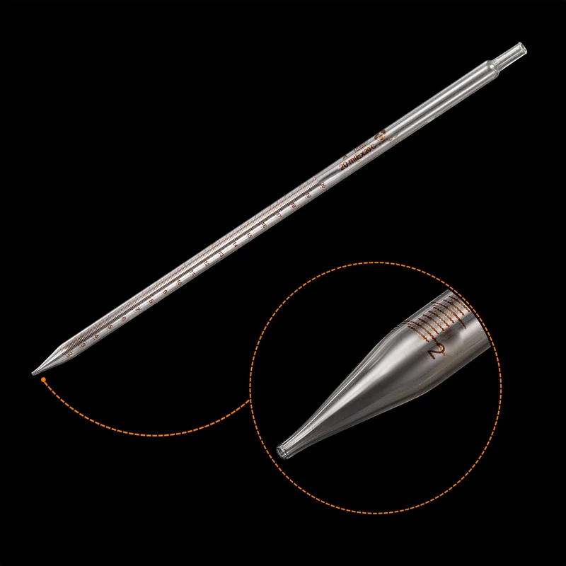 Graduated Dropper Pipettes 20ml Borosilicate Glass Pipette Clear