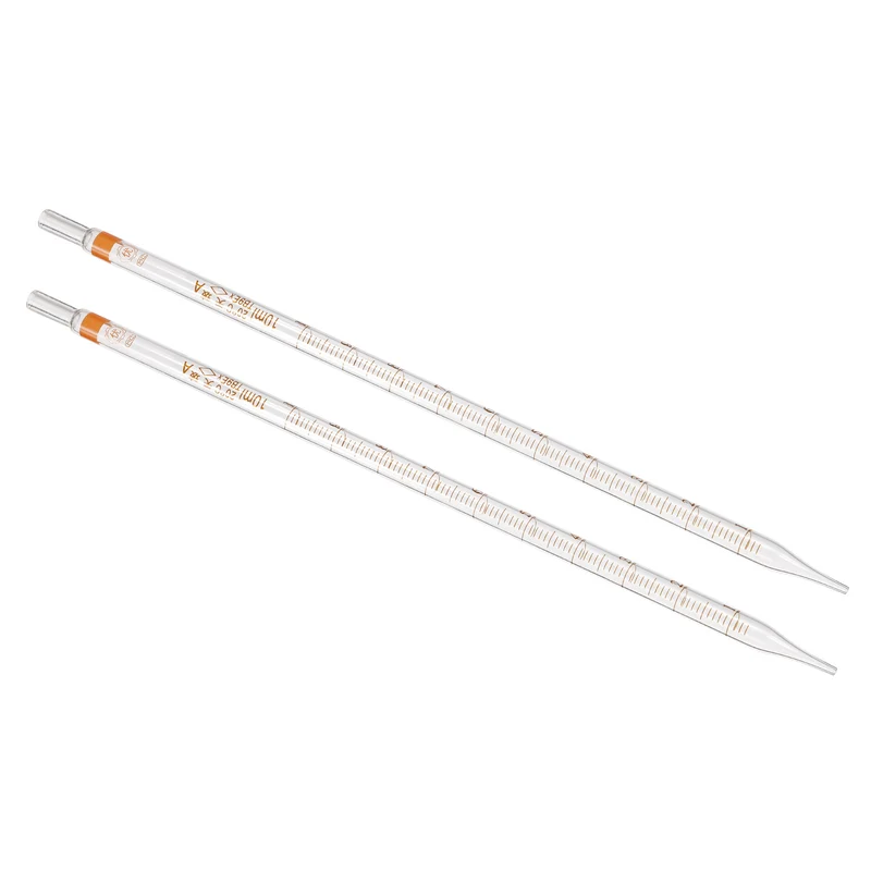 Graduated Dropper Pipettes, 2 Pcs 10ml Borosilicate Glass Pipette, Clear