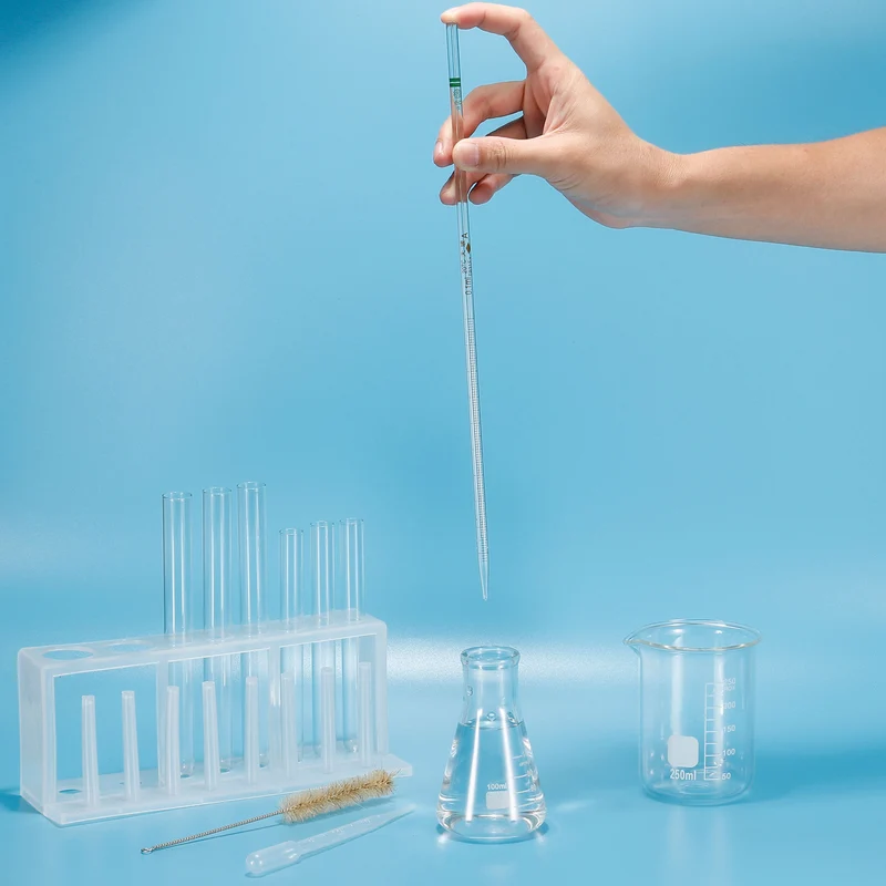 4 Pcs Graduated Dropper Pipettes 2ml Borosilicate Glass Pipette Clear