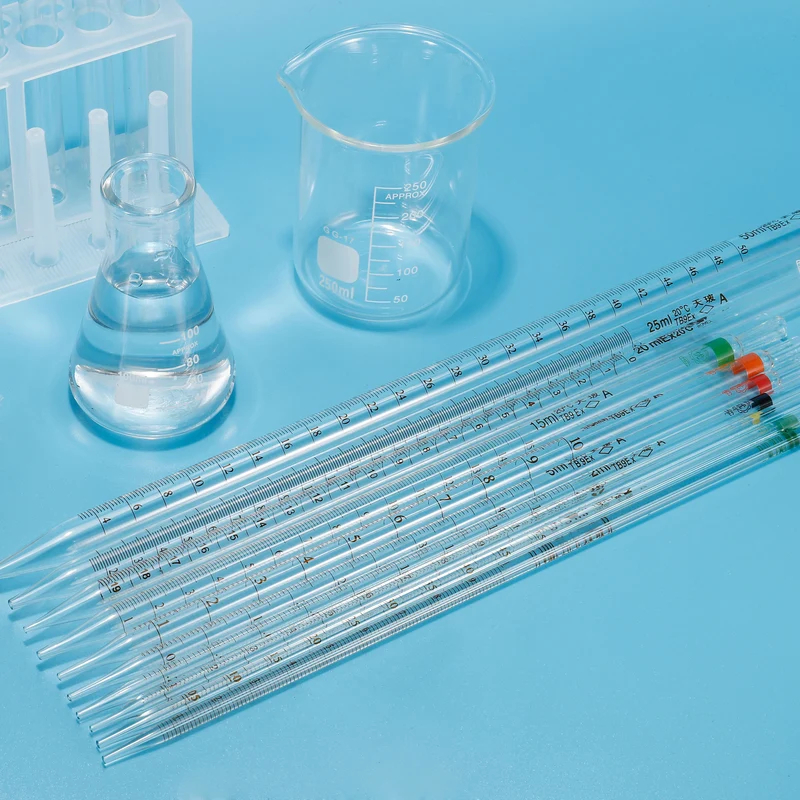4 Pcs Graduated Dropper Pipettes 2ml Borosilicate Glass Pipette Clear