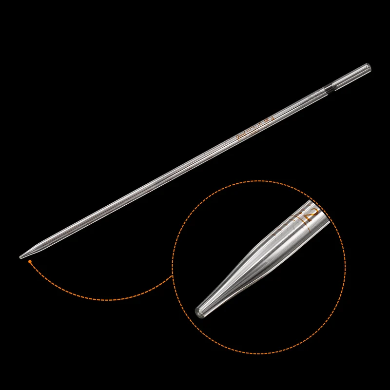 Graduated Dropper Pipettes 2ml Borosilicate Glass Pipette Clear