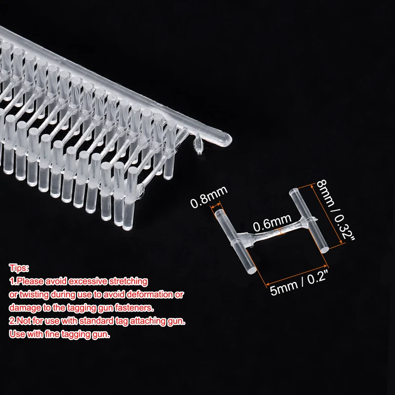 5mm Tag Pins Tagging Barbs Fasteners Tag Attachments for Clothes 5000pcs