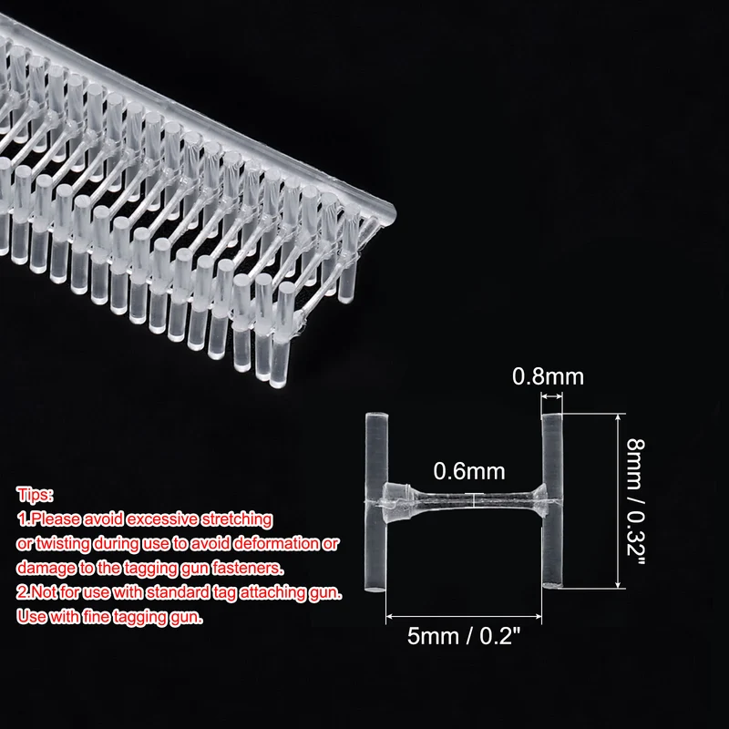 10000pcs 0.2 Inch Micro Tagging Gun Fasteners, Tag Pins Tagging Barbs Attachment