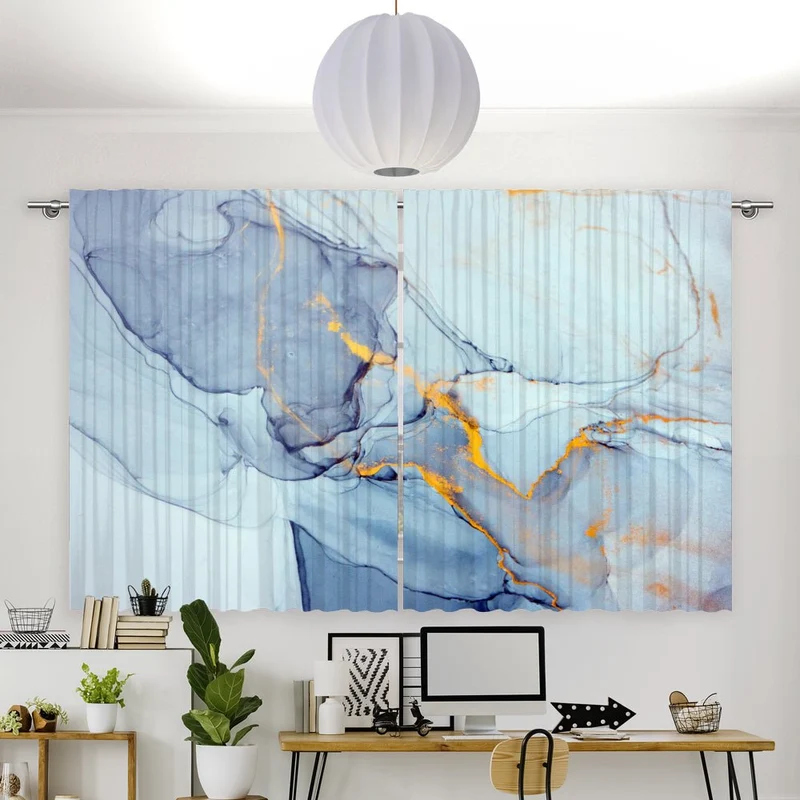 Vorhang Motiv "Fluid Marmor"