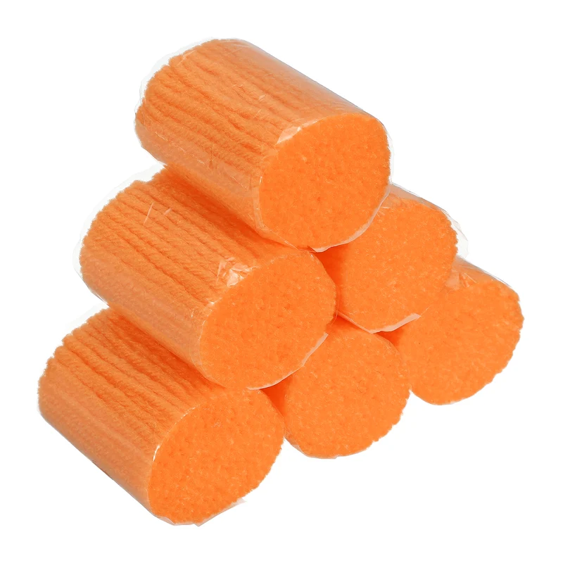 6 Rolls Latch Hook Yarn, 3mm Orange Latch Hook Kit Yarn Precut Hook Rugs Making