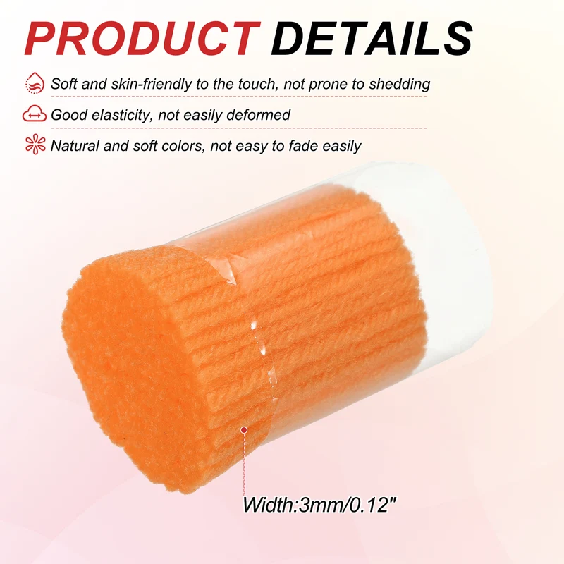 6 Rolls Latch Hook Yarn, 3mm Orange Latch Hook Kit Yarn Precut Hook Rugs Making