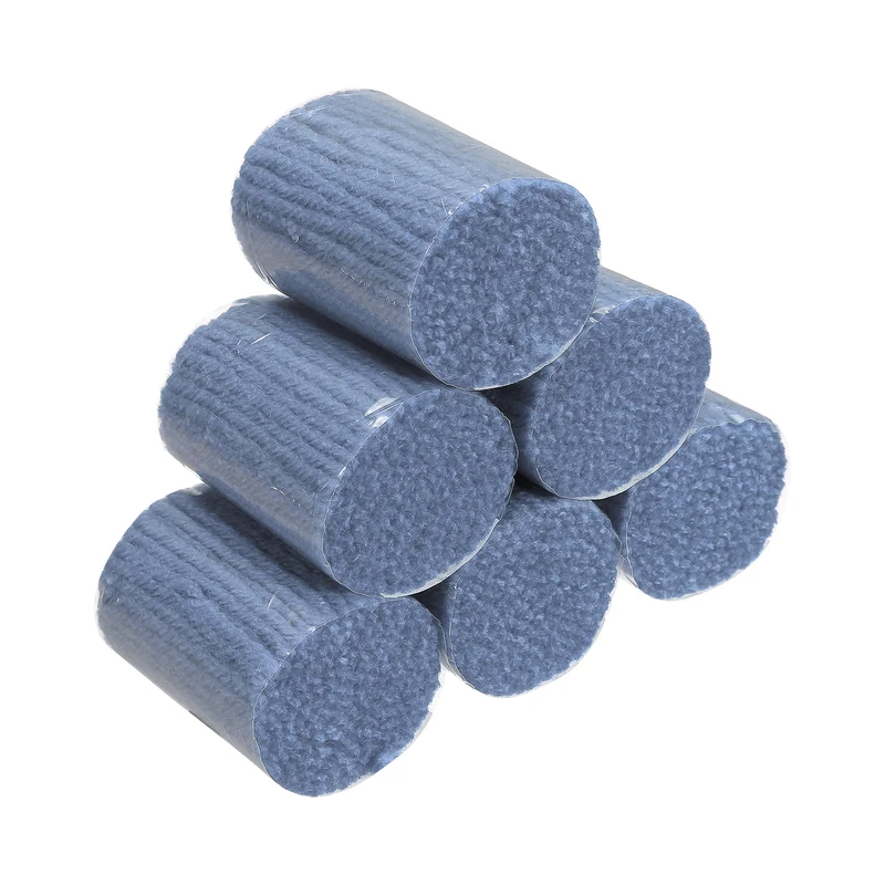 6 Rolls Latch Hook Yarn, 3mm Sea Blue Latch Hook Kit Yarn Precut Hook Rugs