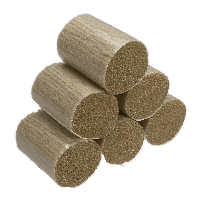 6 Rolls Latch Hook Yarn, 3mm Brown Latch Hook Kit Yarn Precut Hook Rugs Making