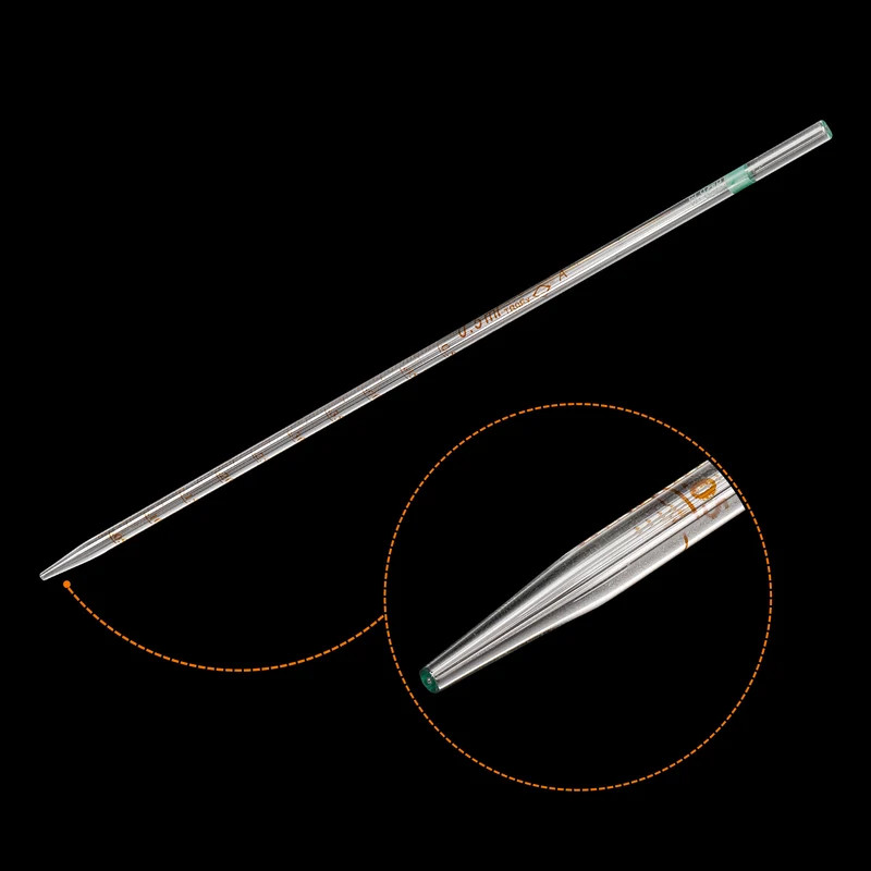 Graduated Dropper Pipettes, 1 Pcs 0.5ml Borosilicate Glass Pipette, Clear
