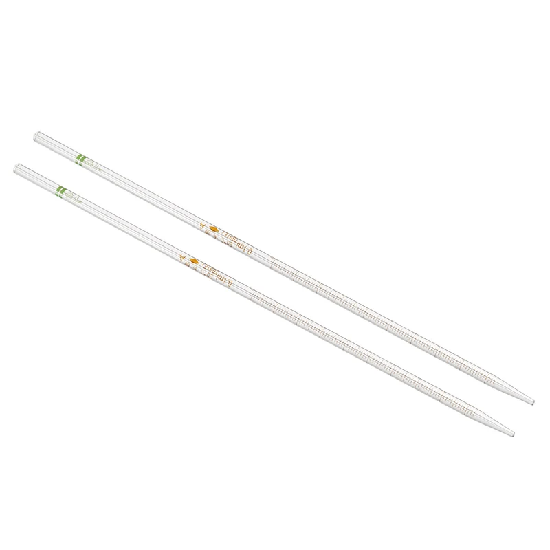 Graduated Dropper Pipettes, 2 Pcs 0.1ml Borosilicate Glass Pipette, Clear