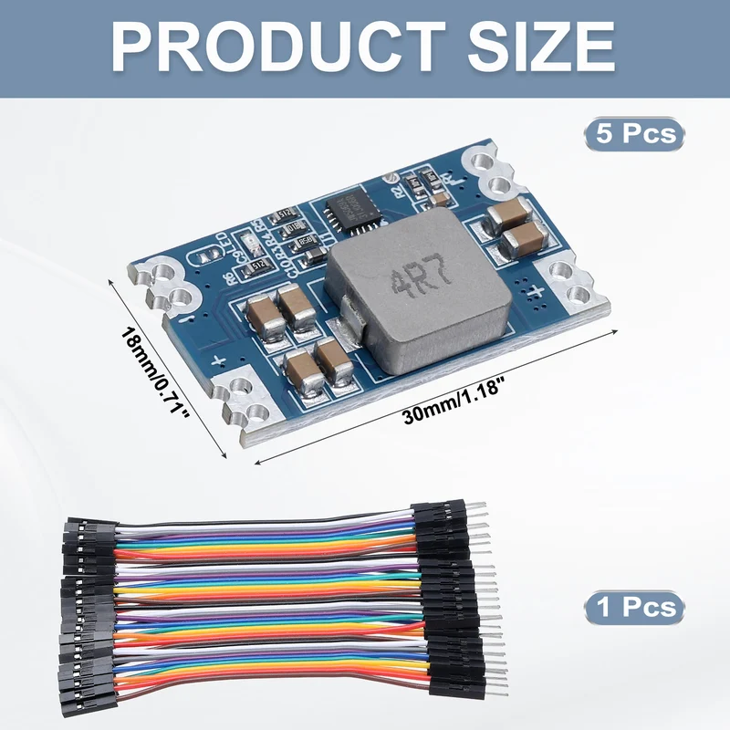Buck Converter Voltage MINI560 7-20V to 5V 5A with 10cm 40P Line 5Pcs