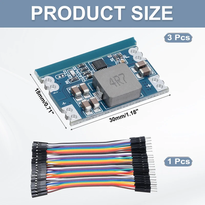 Buck Converter Voltage MINI560 7-20V to 3.3V 5A with 10cm 40P Line 3Pcs