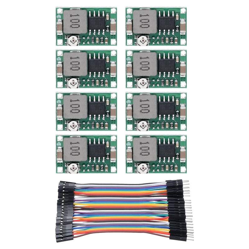 Buck Converter Voltage MINI360 4.75-23V to 1.0-17V 3A with 10cm 40P Line 8Pcs