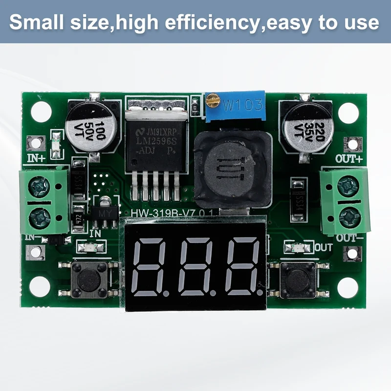 LM 2596 Voltage Down Power Module with LED Display Voltmeter Green