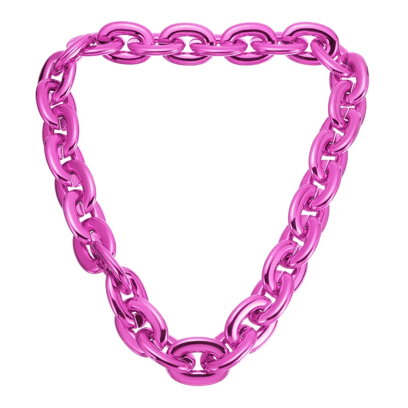Plastic Hip Hop Chain Necklace 90cm 35" Men's Chunky Chain Rose Gold