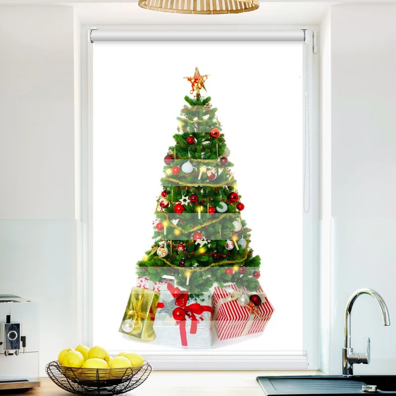 Klemmfix Doppelrollo 'Weihnachtsbaum' | Klemm Doppelrollo