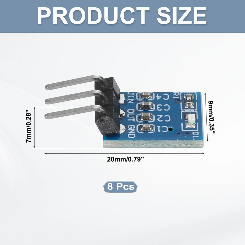 Buck Converter Step Down Power Module AMS-1117 5-12V to 3.3V 0.8A 8Pcs