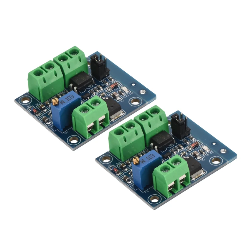 PWM to Voltage Module 0% -100% PWM Converted to 0-10V Voltage for Signal Interface Switching for PLC and Other Industrial Control 2 Pcs
