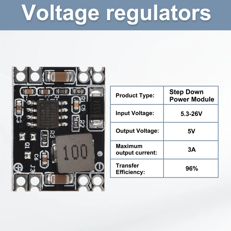 Buck Converter Step Down Power Module MP/1584EN 5.3-26V to 5V 3A 5 Pcs