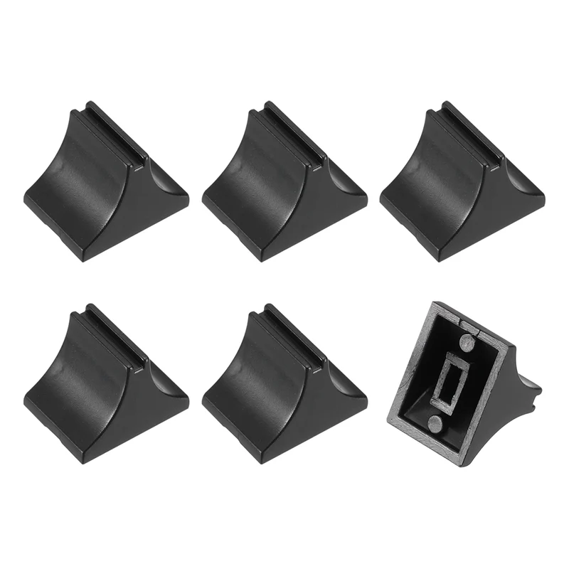 6pcs Mixer Slider Fader Knobs Potentiometer Caps Fit Hole 1.5x4mm Black