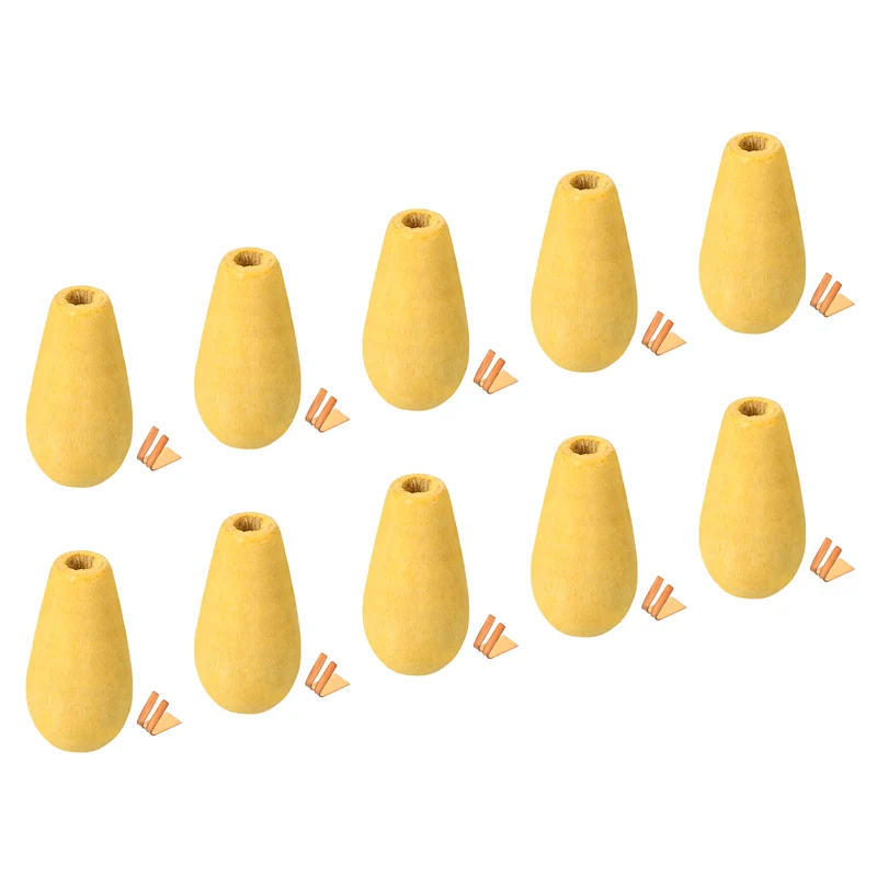 Wood Cord Tassels Window Blind Extender Chain Drops Round Pull Ends, for Curtain Blinds Shades Light Ceiling Fan Pull Switch, Pack of 12