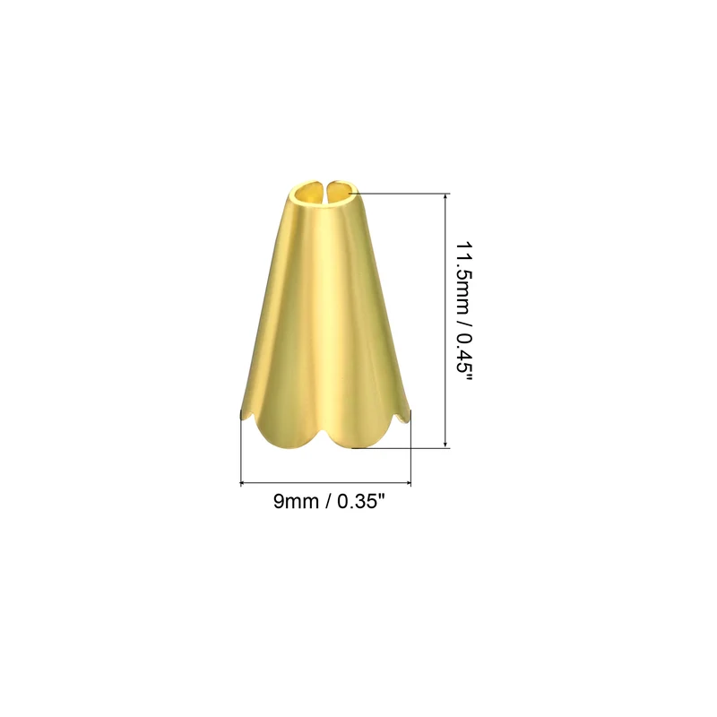 Pull Cord Tassels Window Blind Extender Chain Drop Knobs Round Pull Ends Gold Tone, for Curtain Blinds Shades Light Ceiling Fan Switch, Pack of 20