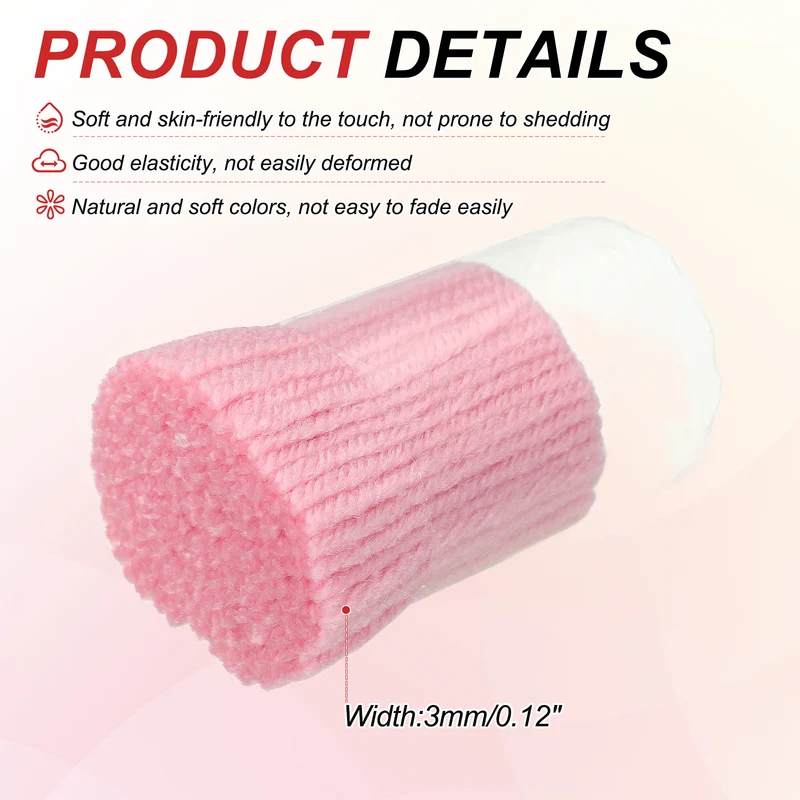 15 Rolls Latch Hook Yarn, 3mm Pink Latch Hook Kit Yarn Precut Hook Rugs Making