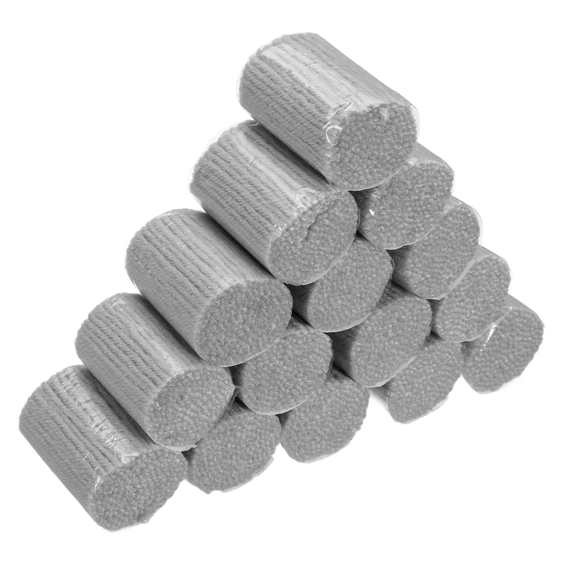 15 Rolls Latch Hook Yarn, 3mm Silver Latch Hook Kit Yarn Precut Hook Rugs Making