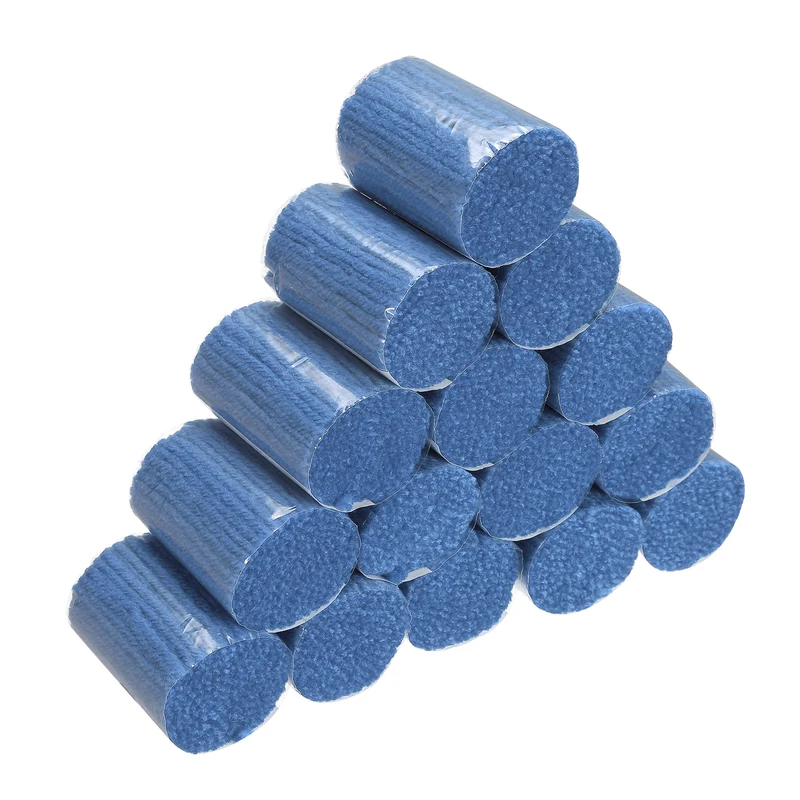 15 Rolls Latch Hook Yarn, 3mm Blue Latch Hook Kit Yarn Precut Hook Rugs Making