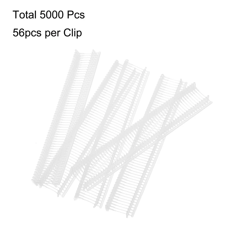 5000pcs 10mm Tag Pins Tagging Barbs Fasteners Tag Attachments for Clothes White