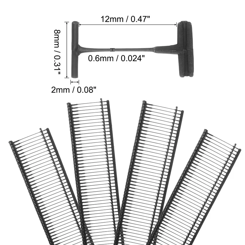 3000pcs 12mm Tag Pins Tagging Barbs Fasteners Tag Attachments for Clothes Black
