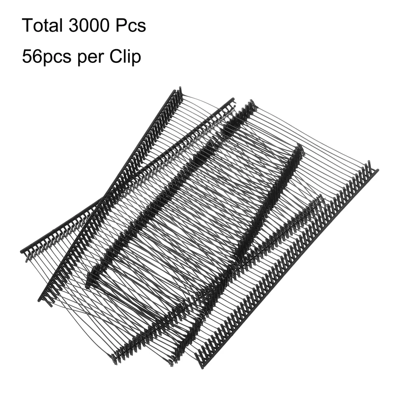 3000pcs 50mm Tag Pins Tagging Barbs Fasteners Tag Attachments for Clothes Black
