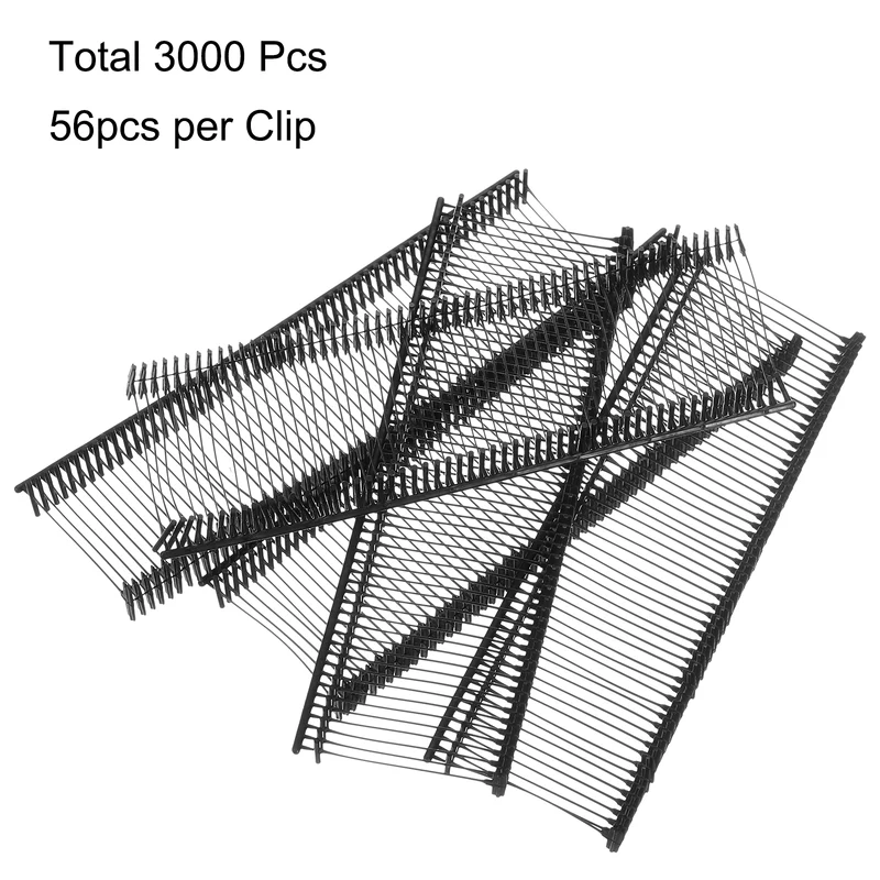 3000pcs 25mm Tag Pins Tagging Barbs Fasteners Tag Attachments for Clothes Black