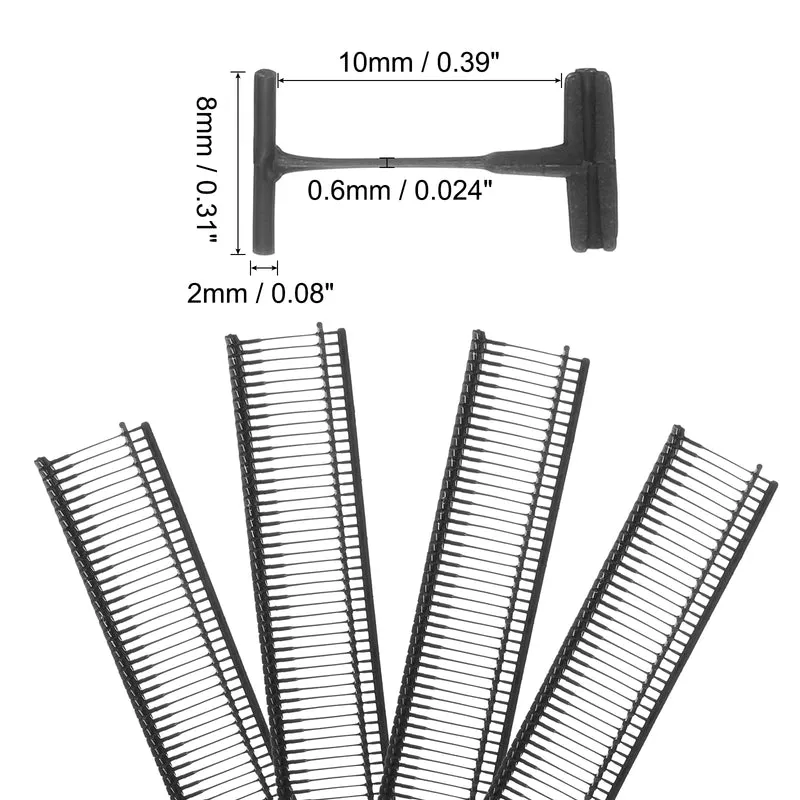 3000pcs 10mm Tag Pins Tagging Barbs Fasteners Tag Attachments for Clothes Black