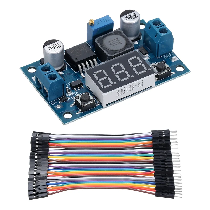 LM 2596 Voltage Down Power Module with LED Display Voltmeter Blue