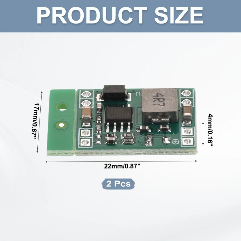 Buck Converter Step Down Fixed Power Module MP1584 4.5-28V to 5V 3A 2 Pcs